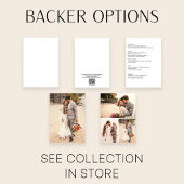 モダン4フォトブラック&ホワイトボホ結婚ズ 招待状