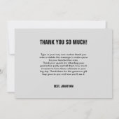 モダン4写真はっきりしたコラージュ卒業ありがとう 招待状 (裏面)