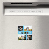 モダン4写真最高のパパEver Keepsake マグネット (インサイチュ (食洗機))