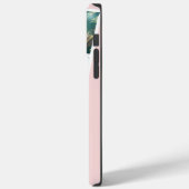 モダン4枚の写真グリッドコラージュ名の赤面ピンク Case-Mate iPhoneケース (裏面 / 左)