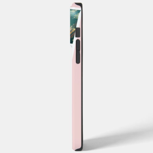 モダン4枚の写真グリッドコラージュ名の赤面ピンク Case-Mate iPhoneケース (裏面 / 左)