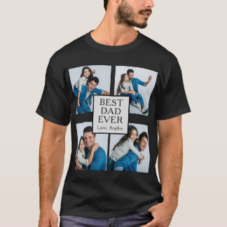 モダン4枚カスタム最高のパパEver Tシャツ