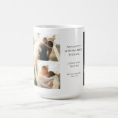 モダン4枚フォトコラージュ 結婚記念日 コーヒーマグカップ (中央)