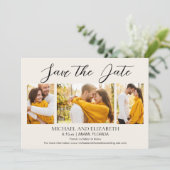 モダン4枚写真 ウェディング セーブザデート (スタンド正面)