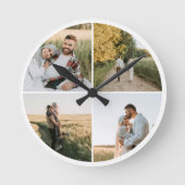 モダン4枚 ラウンド壁時計 (正面)