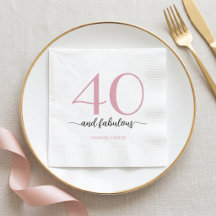 モダン40歳おめでとう！素敵な40歳の誕生日パーティー