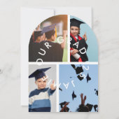 モダン4 SCHOOL写真クール卒業後のアーチ発表 招待状 (裏面)