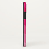 モダン5のピンクの対角線のストライプのパーソナライズな名前 Case-Mate iPhoneケース (裏面/右)