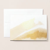 モダン5エレガントフォトコラージホリデー 箔カード (封筒付き正面)