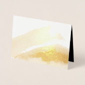 モダン5エレガントフォトコラージホリデー 箔カード (正面)