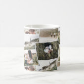 モダン5エレガント枚のミニマル写真ユニーク家族の贈り物 コーヒーマグカップ (中央)