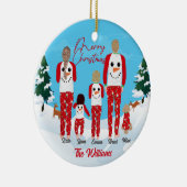 モダン5セラミックのクリスマスパーソナライズされた科 セラミックオーナメント (右)