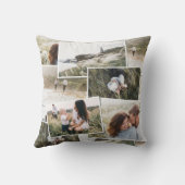 モダン5ミニマル枚の写真エレガントフリースブランケット クッション (裏面)