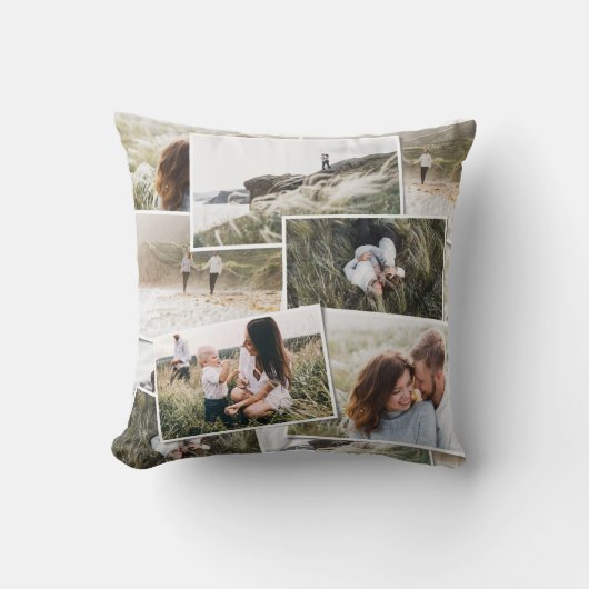 モダン5ミニマル枚の写真エレガントフリースブランケット クッション (正面)