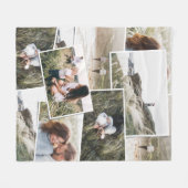 モダン5ミニマル枚の写真エレガントフリースブランケット フリースブランケット (正面(横))