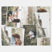 モダン5ミニマル枚の写真エレガントフリースブランケット フリースブランケット (正面(横))