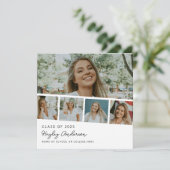 モダン5枚写真ストリップコラージュ 案内状 (スタンド正面)