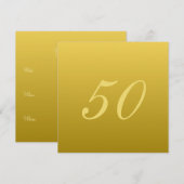 モダン50周年招待状 招待状 (正面/裏面)