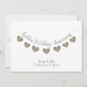 モダン50周年 ゴールデンウェディングアニバーサリー 招待状 (裏面)