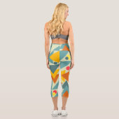 モダン50年代半ば幾何学模様クラシック カプリレギンス (裏面)