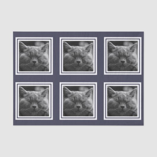 モダン6のInstagramのスタイルの写真のコラージュのカスタムの文字 薄葉紙 (正面)