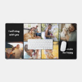 モダン6フォトコラージモノグラパーソナライズされたム デスクマット (キーボード&マウス)