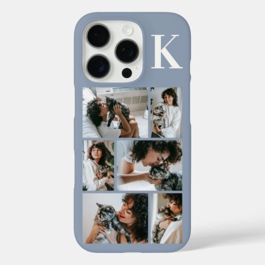 モダン6ペットフォトダスティブルー Case-Mate iPhoneケース (裏面)