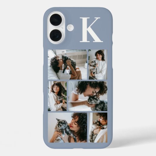 モダン6ペットフォトダスティブルー Case-Mate iPhoneケース (裏面)