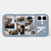 モダン6ペットフォトダスティブルー Case-Mate iPhoneケース (裏面 (横))