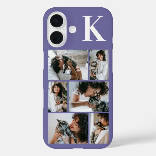 モダン6ペットフォトパープル Case-Mate iPhoneケース (裏面)