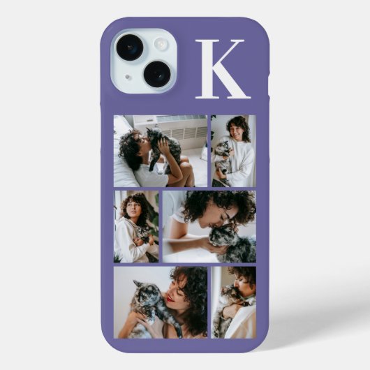 モダン6ペットフォトパープル Case-Mate iPhoneケース (裏面)