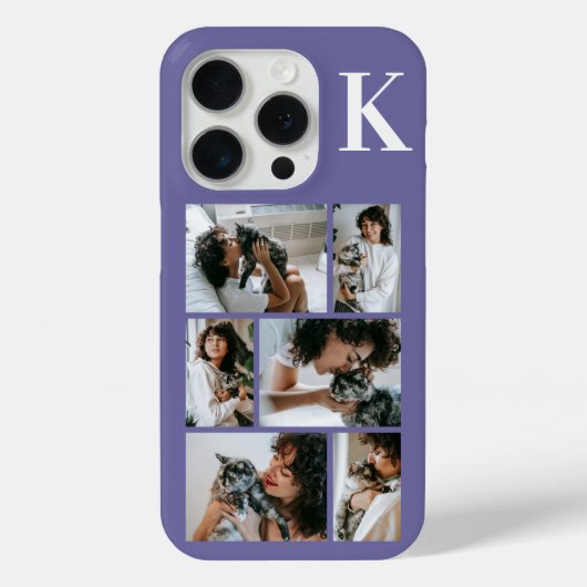 モダン6ペットフォトパープル Case-Mate iPhoneケース (裏面)