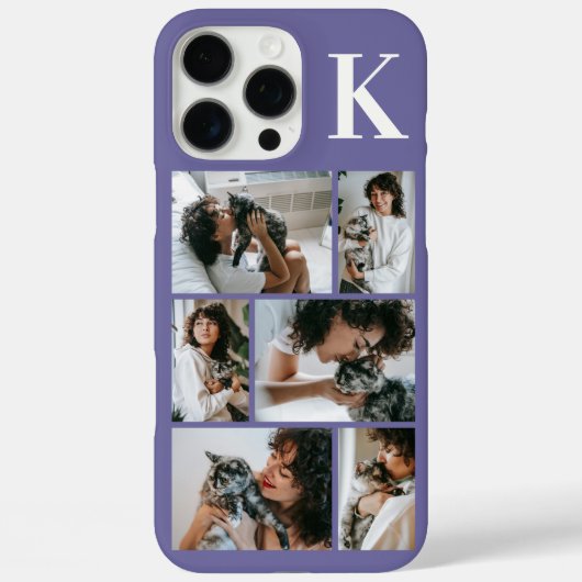 モダン6ペットフォトパープル Case-Mate iPhoneケース (裏面)