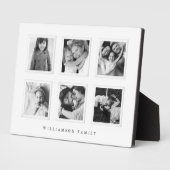 モダン6ミニマルグリッドマットボードブラック&ホワイトフォト フォトプラーク (側面)