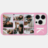 モダン6匹ペットフォトピンク Case-Mate iPhoneケース (裏面 (横))