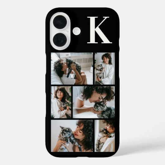 モダン6匹ペットフォトブラック Case-Mate iPhoneケース (裏面)
