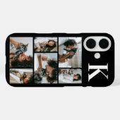 モダン6匹ペットフォトブラック Case-Mate iPhoneケース (裏面 (横))