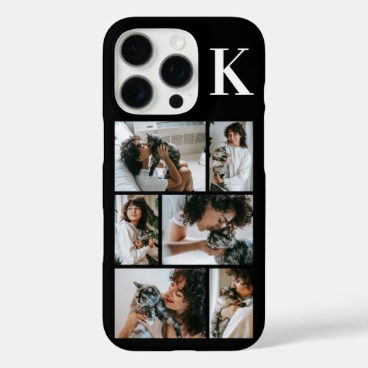 モダン6匹ペットフォトブラック Case-Mate iPhoneケース (裏面)