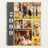 モダン6枚のコラージュパーソナライズされた プランナー手帳 (正面)