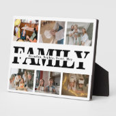 モダン6 フォト ホワイト ファミリー フォト コラージュ フォトプラーク (側面)