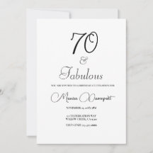 モダン70歳の誕生日パーティー