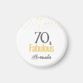 モダン70 おしゃれな70歳の誕生日 マグネット (正面)