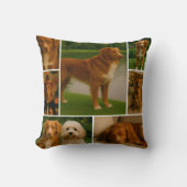 モダン8フォトギフトカスタムコラージュパーソナライズされた クッション (正面)