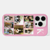 モダン8匹ペットフォトピンク Case-Mate iPhoneケース (裏面 (横))