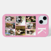 モダン8匹ペットフォトピンク Case-Mate iPhoneケース (裏面 (横))