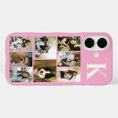 モダン8匹ペットフォトピンク Case-Mate iPhoneケース (裏面 (横))