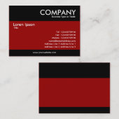 モダン-あずき色 名刺 (正面/裏面)