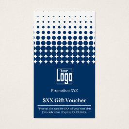 モダン あなたのプロモーション 青白 ギフト バウチャー カード