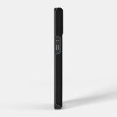 モダン おしゃれ グレー 赤 ユニーク 名前入り iPhoneケース (右側面)