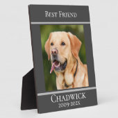 モダン おしゃれ ペットメモリアル写真を追加 フォトプラーク (側面)